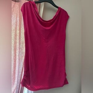 Vanessa Virginia cowl neck tunic blouse Sz M